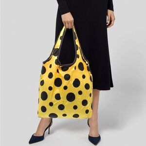 Yayoi Kusama Cosmic Nature NYBG Yellow Polka Dot Foldable Tote Museum Exclusive